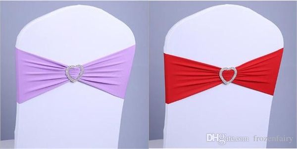 Heart Shape Wedding Chair Covers Sash Bands Wedding Party Birthday