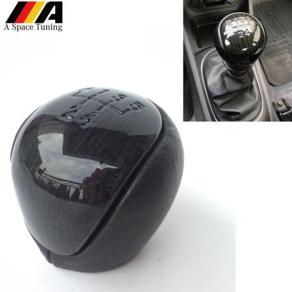

5 speed manual gear shift knob shifter lever stick pen handball leather cover car styling for elantra i30 kia forte soul