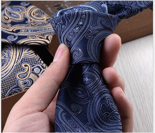 

2019 multicolored 7l series 7cm tie men's new fashion printed neck accessories tie, Blue;purple