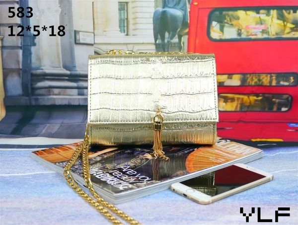 

wholesale-freight fashion the crocodile grain makeup bag party bag shoulder bag message women's bags pocket purse ing