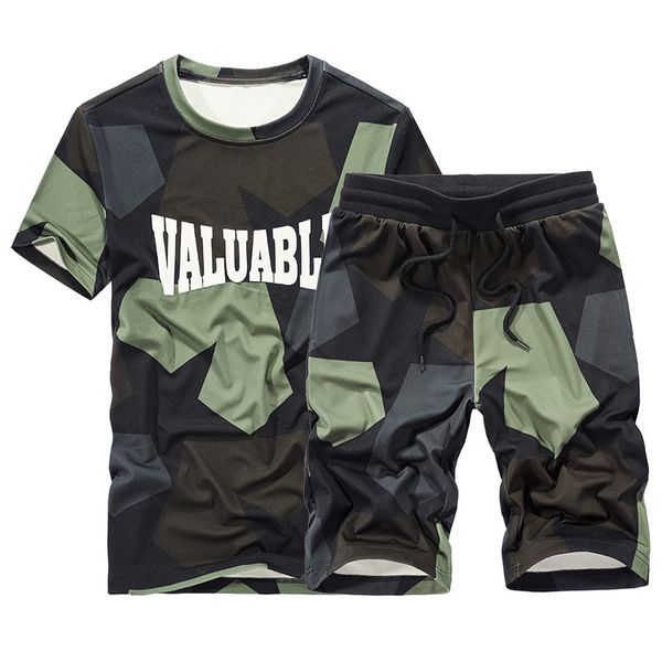 

men sportswear sweatsuit summer letter printed t-shirt sweatshirt+sweatpant casual jogger running workout athletic set tracksuit, Black;blue