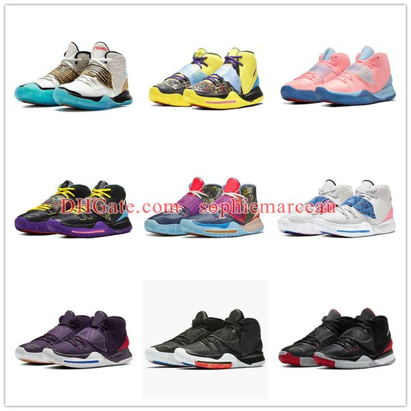 

concepts x kyrie 6 gs ep khepri golden mummy men women kids basketball shoes irving vi 6s pink tint vast grey enlightenment chinese new year, Black