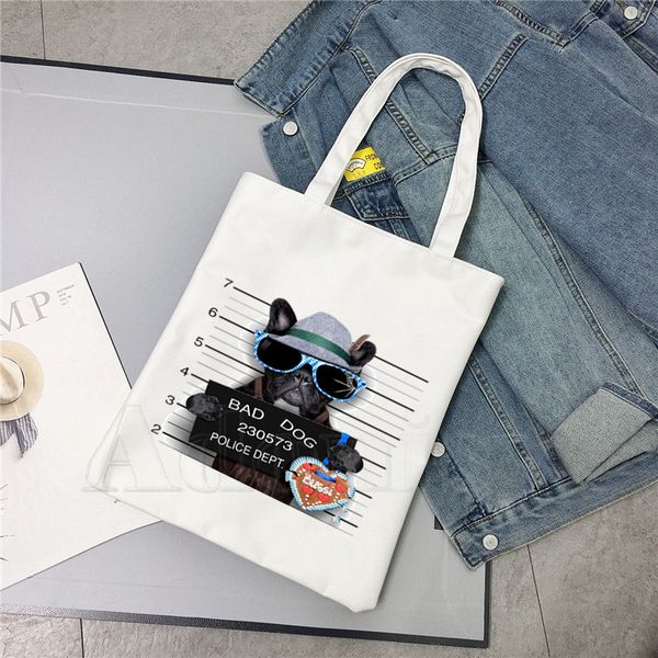 

bad dog new female handbags selling fashion handbag canvas bag tote ladies casual shoulder bag reusable shopping bags