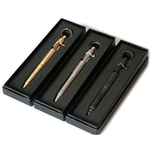 

practical bolt action type retro ballpoint pen writing tool unique design gifts