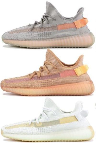 

3m static black reflective kanye west antlia synth glow true form clay zebra cream white jogging shoes sneakers 5-11.5