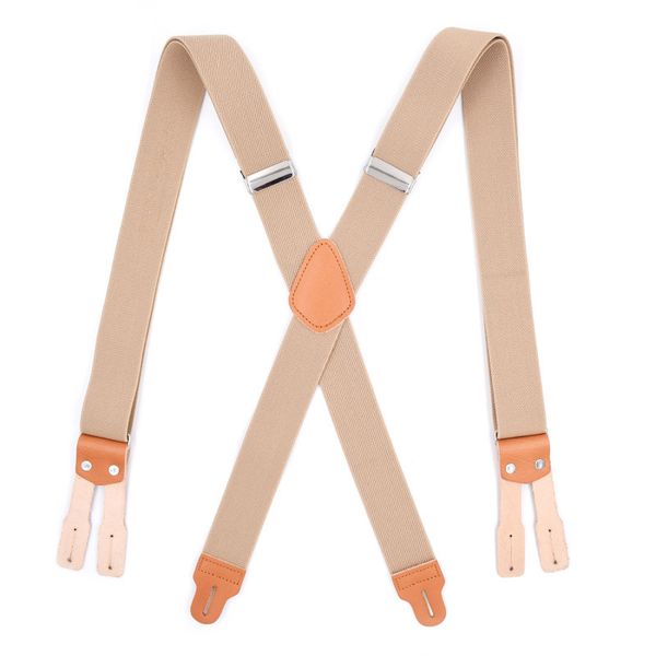 

2019 explosion models men and women 6 clip button straps leather casual men's strap clip fashion personality, Black;white