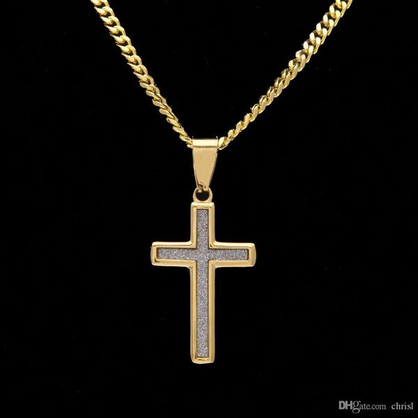 

новый хип-хоп мини-звезда алмазный порошок крест-цвет нержавеющей стали бутик кулон может быть наложен с оптовой продажей, Silver