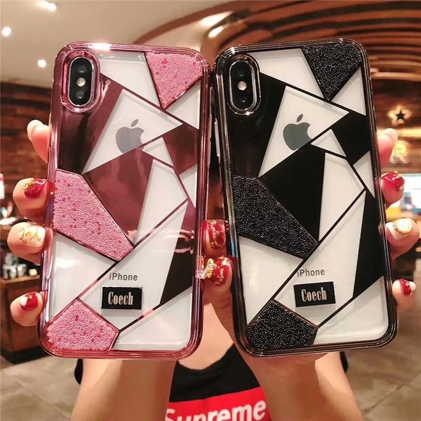 

lady diamond fashion mobile phone case for iphone xs max xr x 6 7 8 tpu case phone cover for couples girlfriend