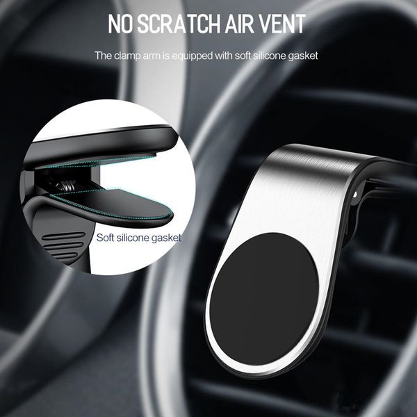 

metal magnetic car phone holder for 360 air magnet stand in car for phone gps ing