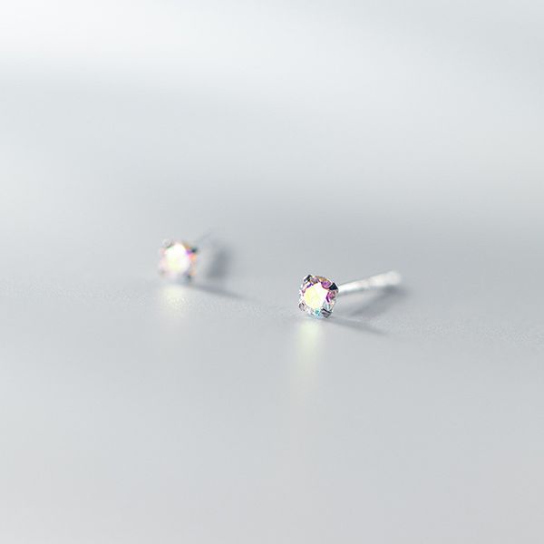 

fashion zircorn round stud earrings for women wedding jewelry pendientes brincos oorbellen eh1108, Golden;silver