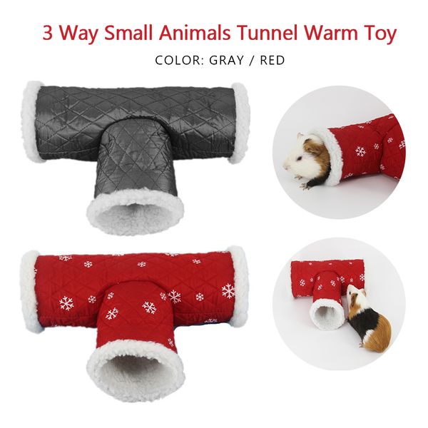 

3 way house chinchilla small animals mouse tubes exercise pet guinea pig warm toy cages accessories soft hamster tunnel funny