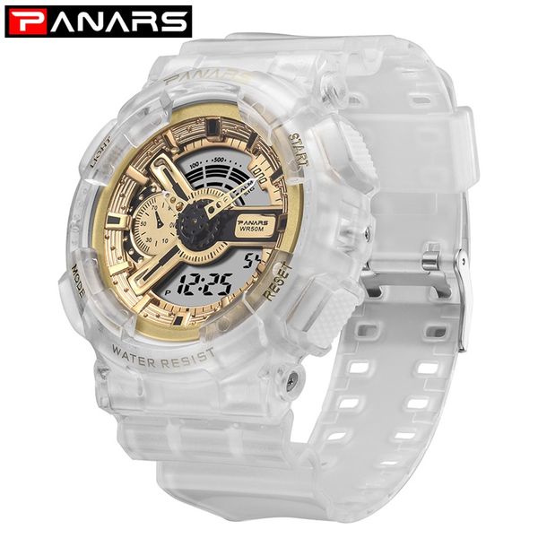 

panars new arrival military watch men's led digital watch outdoor multi-function waterproof sports watch relojes hombre 8125, Slivery;brown