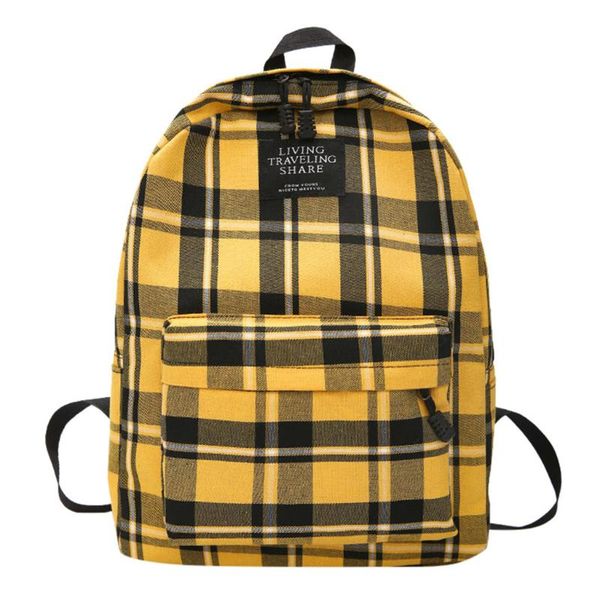 

женщины рюкзак опрятного холст путешествие рюкзак женщина mochila feminina мешок dos back pack плед ранцы для девочек-подростков
