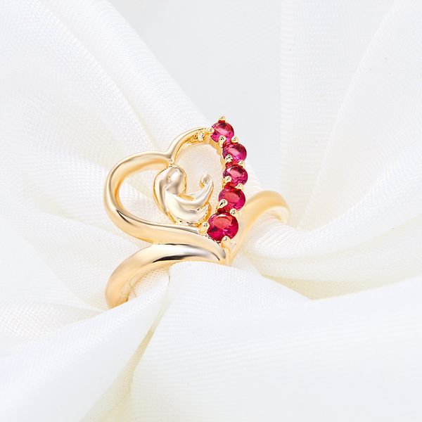 

selling brass love ring simple personality hollowed out circle geometric irregular monochrome rhinestone ring, Slivery;golden