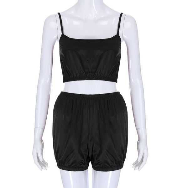 

pyjamas women lady sleepwear set women's solid color lingerie baby doll shorts large size pajamas 2pc set pizama damska bb3, Blue;gray