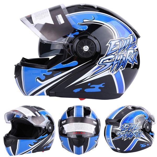 

universal motorcycle helmet full face motorcycle bike safety helmet double lens anti-fog for cruiser touring bike riders