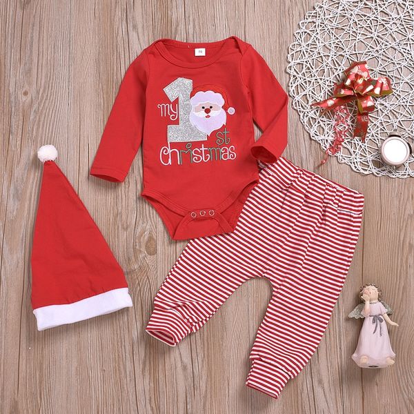 

baby boys girls clothes cute casual cartoon letter print cotton pants hat new autumn 3pcs festival children clothing, White
