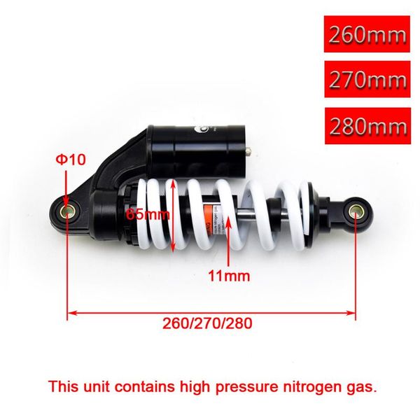 

motorcycle 1200lbs rear gas rear absorber suspension for sdg ssr coolster baja xtreme pitster pro dirt bike atv quad