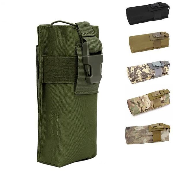 

outdoor tactical hiking water bottle bag molle bottles pouch camo travel open water bottle pouch carry bag
