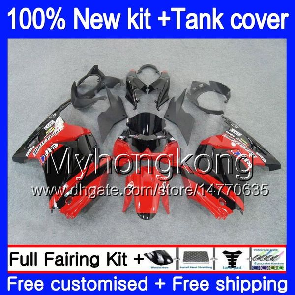 

+tank for kawasaki zx-250r ex-250 zx250r 08 09 10 11 12 201my.26 ex250 zx 250r ex 250 ex250r 2008 2009 2010 2011 2012 red blk fairings