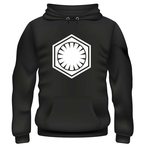 

first order emblem wars hoodie ** various colors ** men long sleeve gym jogger winter summer coat, Black