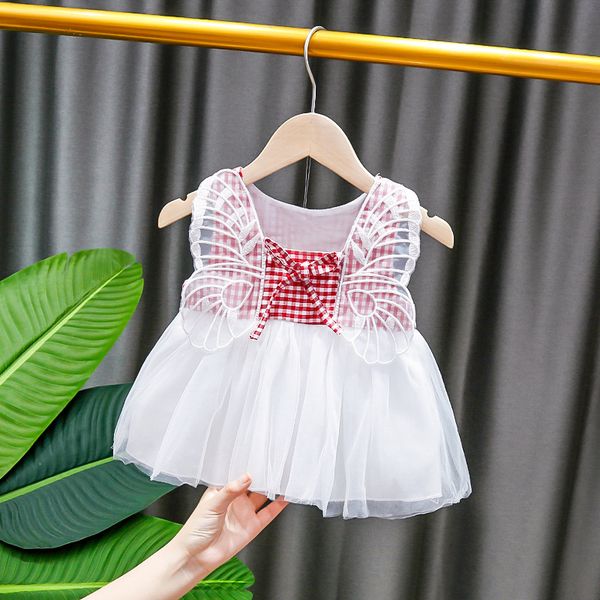 

girl dress 2020 new baby dresses pattern print birthday dress female baby summer clothes kids girl clothes, Red;yellow