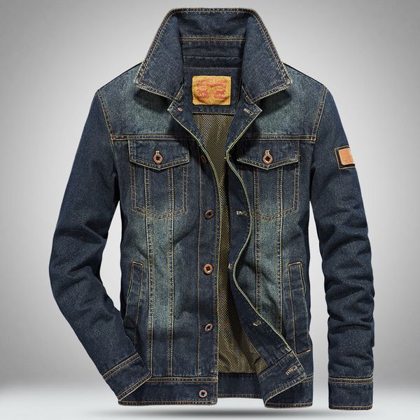 

jeans coat men's trend 2018 spring and autumn youth slim fit long sleeve jacket men cowboy clothing 6911, Black;brown