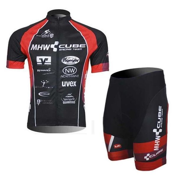 

2020 cube team cycling jersey suit summer sports jersey cycling clothing tour de france men short sleeve /shorts sets bicicleta sportswear, Black;blue