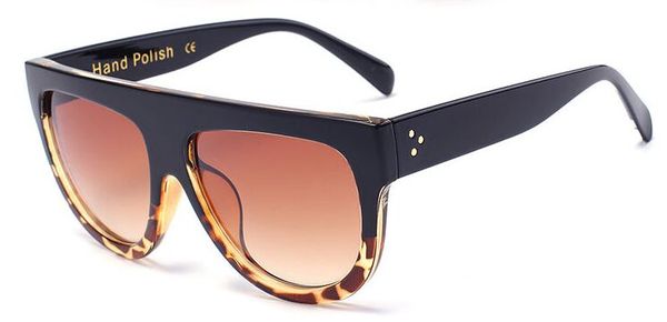 

wholesale-mecol fashion sunglasses women brand design gradient sun glasses female rivet shades flat oversize shades sunglass uv400 m100, White;black