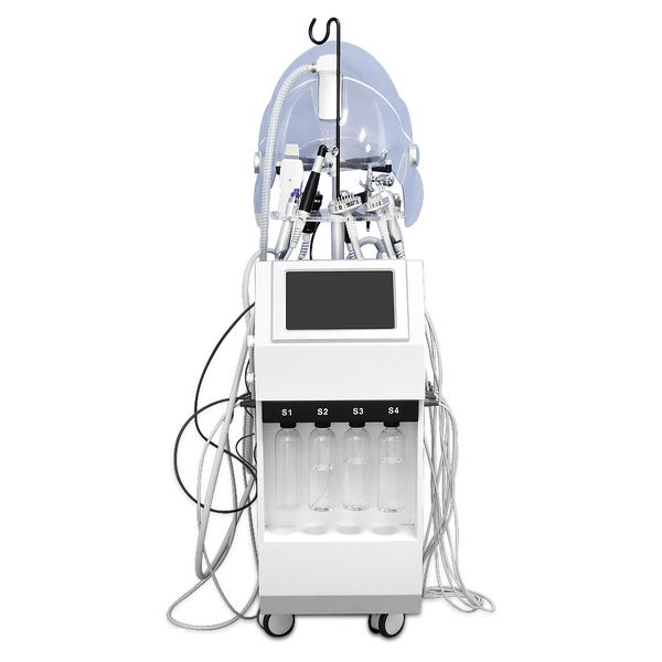 

active oxygen astronauts multifunctional skin rejuvenation hydra vacuum oxygen water dermabrasion jet peel facial clean machine, Black;white