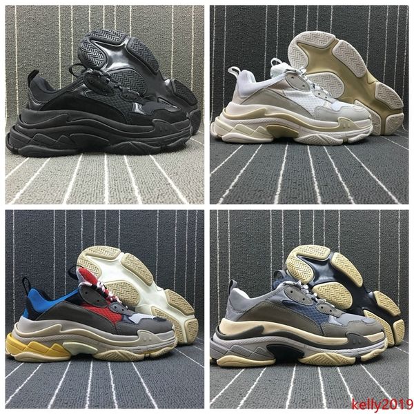 

2019 new fashion paris triple-s designer shoes low platform sneakers triple s mens casual women designer casual sports trainers eur36-45