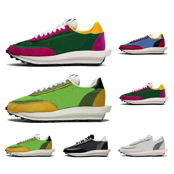 

2019 sacai ldv waffle running shoes for men women grey pine green gusto varsity blue mens trainers fashion sports sneakers