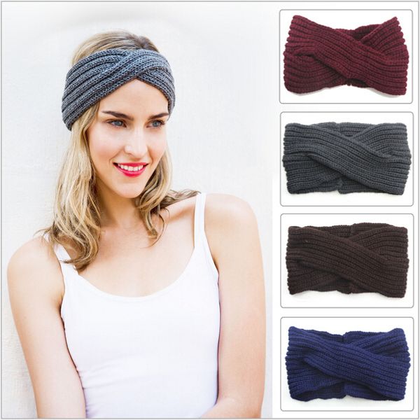 

women crochet braided twisted knitted turban headband hair headbands bands accessories for women head wraps scrunchy band