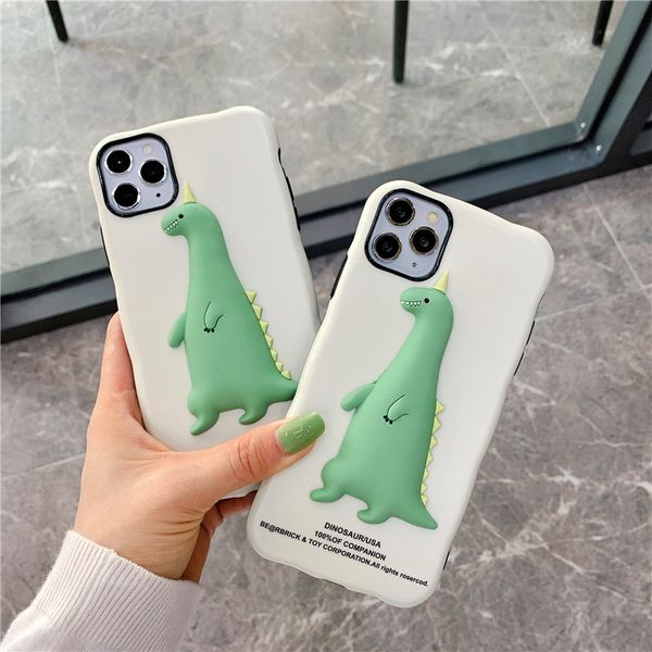 

cartoon green dinosaur paster tpu mobile phone case cover for iphone 11 pro max 7 8 plus x xr