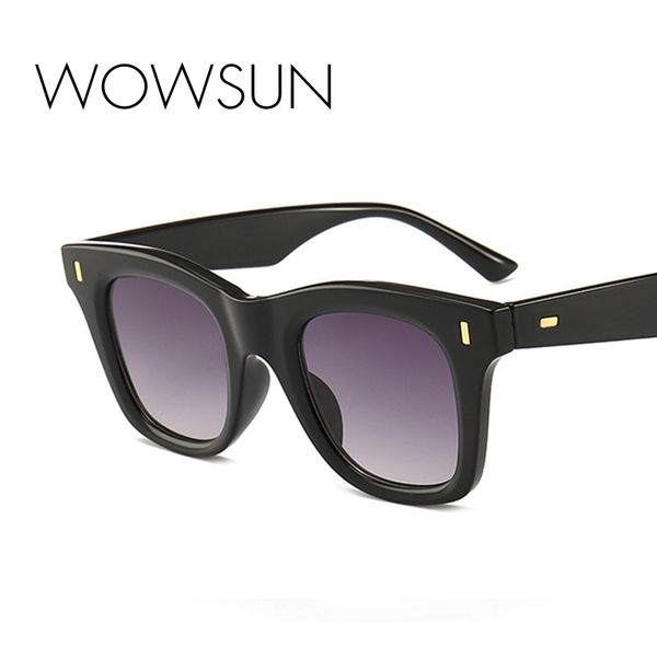 

wowsun retro cat eye sunglasses women 2019 brand designer luxury winter rivets driving sunglasses ladies pc frame uv400 a711, White;black