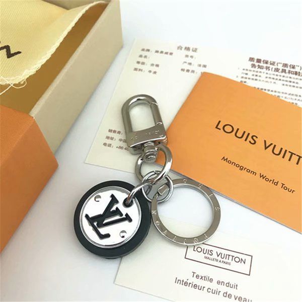 

роскошные подлинная кожа автомобилей key chain печати письмо брелок в качестве подарков моды двери брелок key аксессуары, Silver