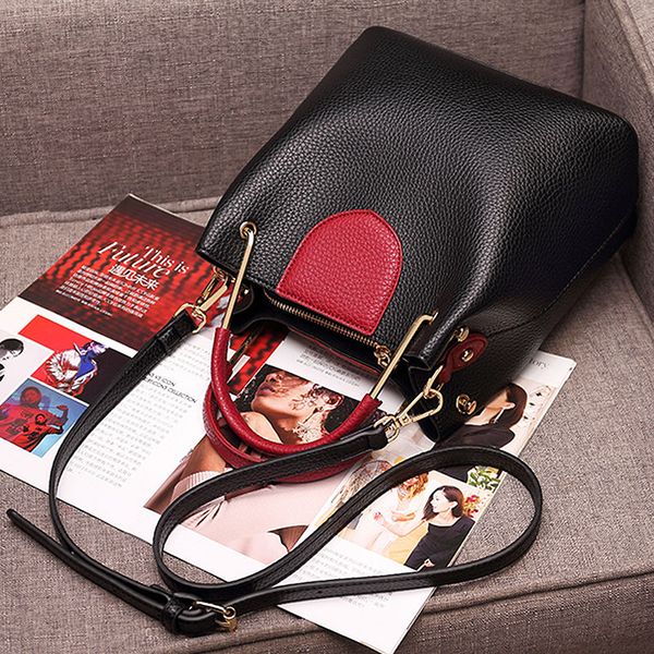 

сумка кожаная женская 2020 новая сумка мода простой плеча г-жа сумка