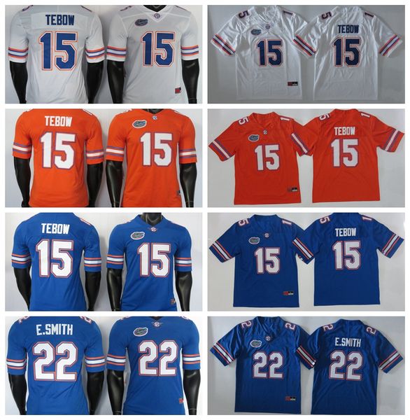 

florida gators jerseys 22 e.smith jersey 15 tim tebow ncaa 2019 new blue orange college football jersey stitched 150th, Black