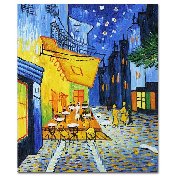 

art van gogh the cafe terrace on the place du forum oil painting hand painted on canvas wall art for living room