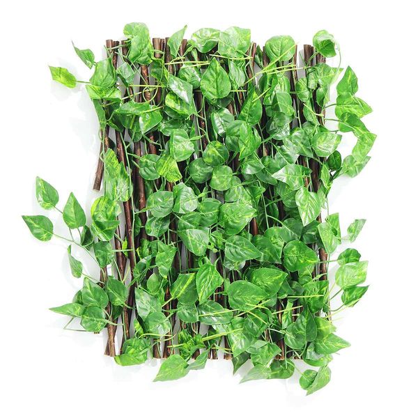 

new extension type garden buildings fence artificial green leaf branch bucolic mula net wooden home restaurants wall decoration
