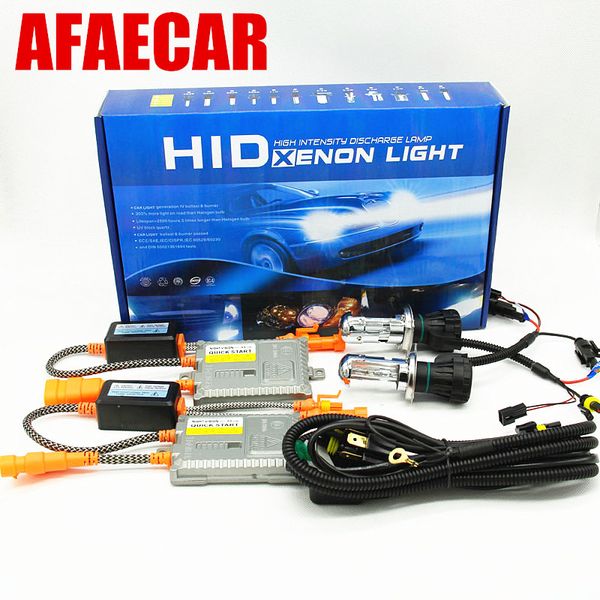 

afaecar 12v 55w kit h4 bi-xenon h4 h/l 4300k 6000k 8000k hid xenon light