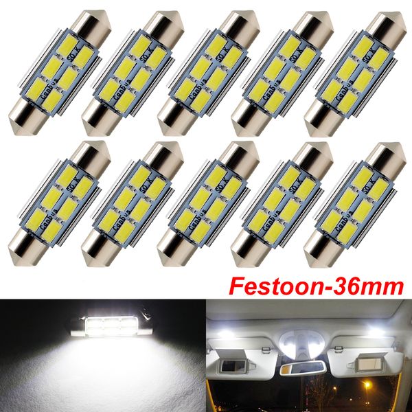 

c5w c10w festoon 36mm led bulbs canbus 5630 smd white for car auto interior dome map reading lamp license plate lights dc 12v