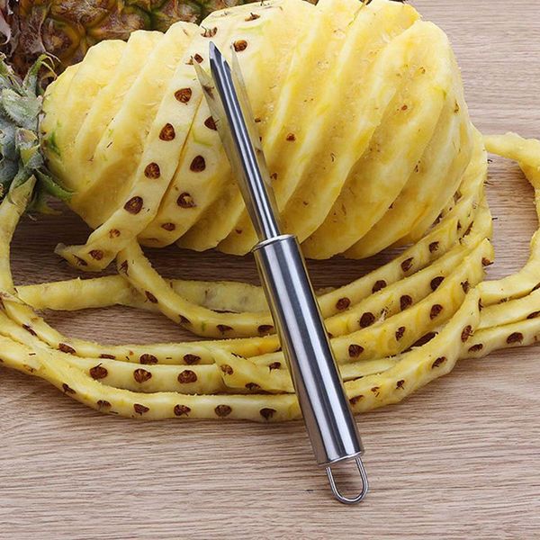

творческий нержавеющая сталь ананас овощечистка легко ананас нож резак slicer ананас семян remover клип фруктовый салат инструмент