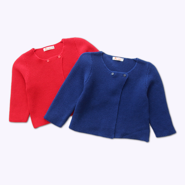 

baby girl spring autumn cadigan long sleeve little girl cotton sweater jacket toddler knitted coat infant clothes, Blue