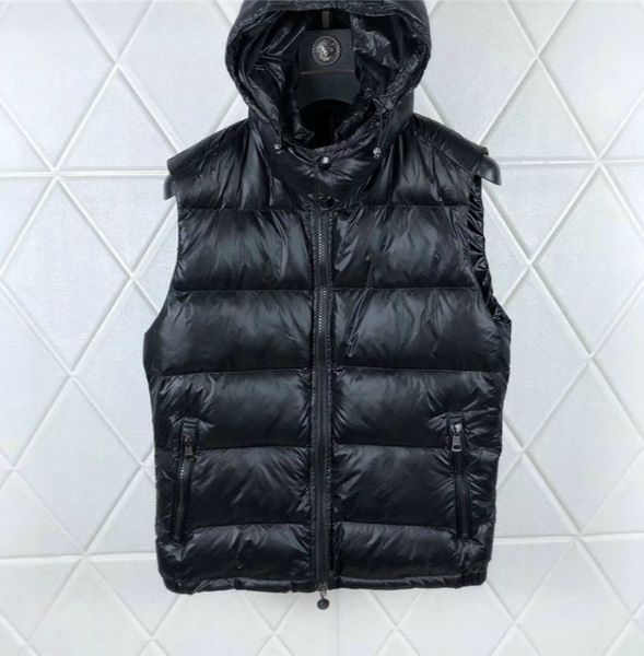 

мужская вниз жилет luxury hoome куртки letters hoode вниз жилеты 2020 с tag и этикетки зимняя куртка активные пары 3styles хорошо качество1, Black;white