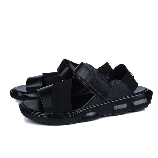 

sandals men's sandals summer new style sports korean-style casual anti-slip wear-resistant thick, Black