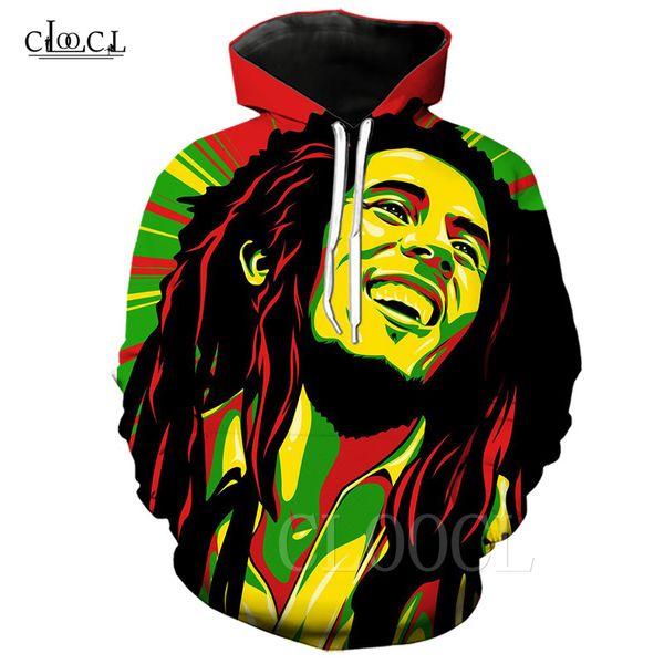 

creator bob marley hoodies reggae 3d printed streetwear sweatshirts hip hop hoodie sudadera hombre men/women hoody tracksuit, Black