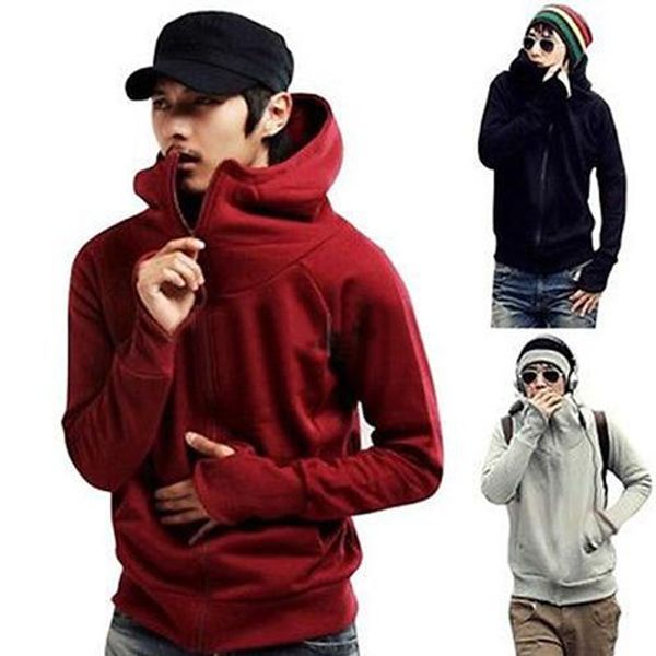 

new hoodies sweatershirt men running jacket autumn zipper solid cardigan coat sport fitness causal male hip jacket m-xxl, Black;brown