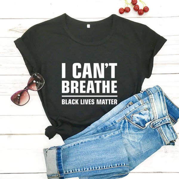 

life breathe 2020i problem can't cotton short sleeve round collar t-shirt, White