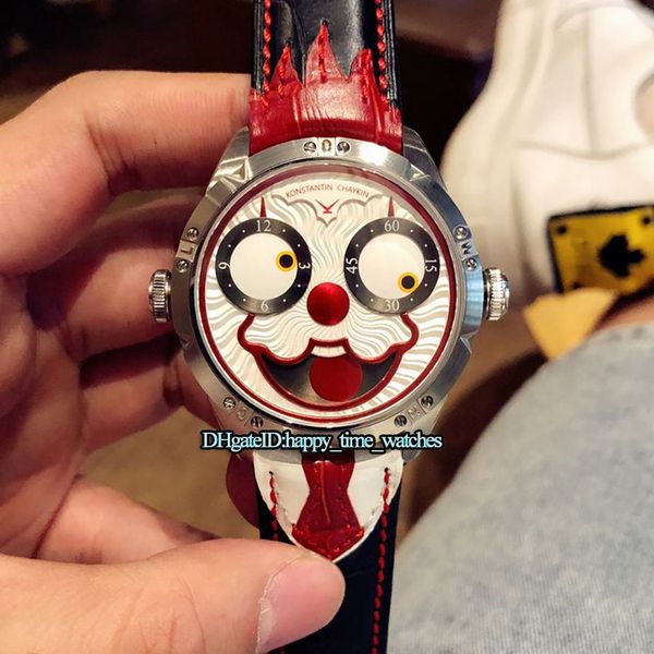 

6 color version tw v3s konstantin chaykin moon phase joker halloween dial nh35a automatic mens watch silver case designer watches, Slivery;brown